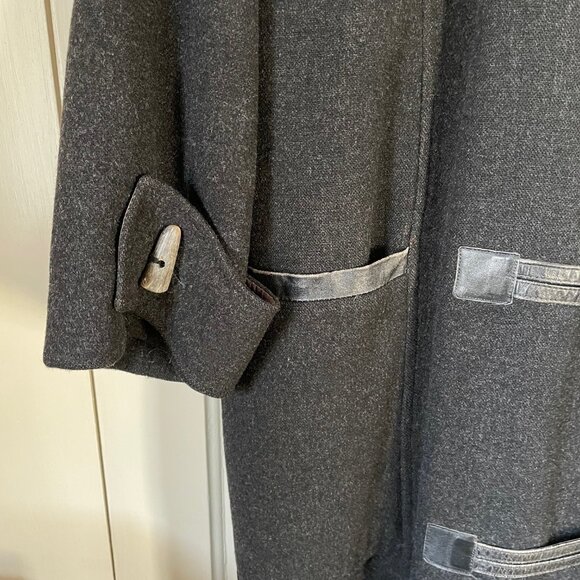 Vintage Loden Overcoat with Hood - Picture 2 of 12